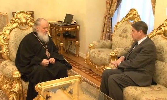 Встреча Святейшего Патриарха Кирилла с послом России в Ватикане А.А. Авдеевым